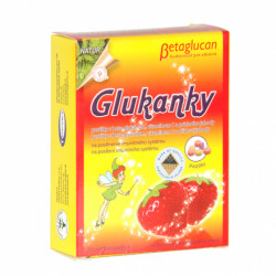 Glukanky - dětské pastilky s příchutí jahody Topvet